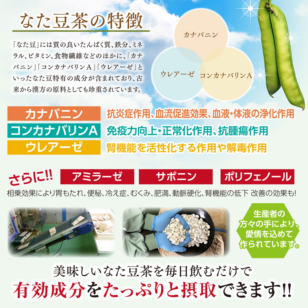 なた豆茶 国内生産 熊本県 岡山県 なた豆を100 使用 健康食品のお店 グリーンファーム